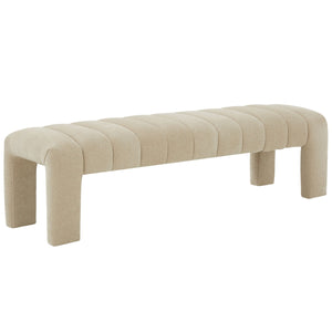 Safavieh Bellisima Channel Tufted Bench Tan SFV5127F