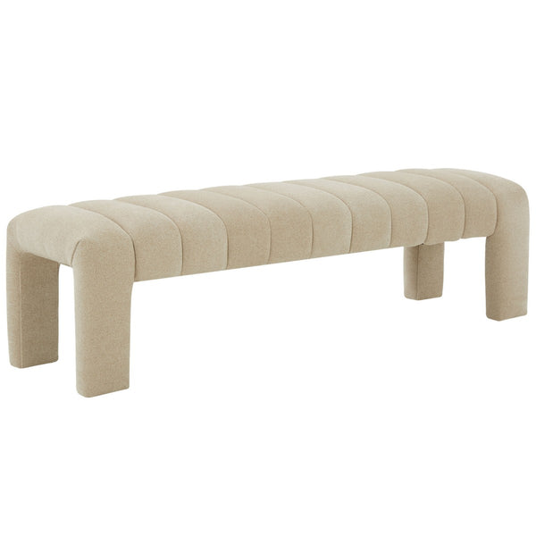 Safavieh Bellisima Channel Tufted Bench Tan SFV5127F