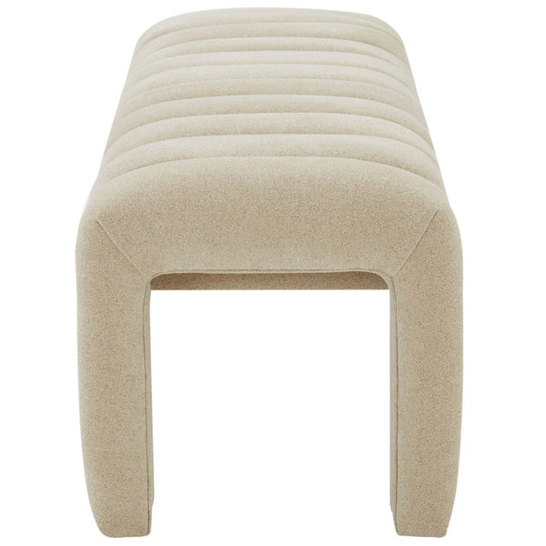 Safavieh Bellisima Channel Tufted Bench Tan SFV5127F