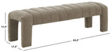 Safavieh Bellisima Channel Tufted Bench Brown SFV5127G