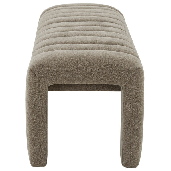 Safavieh Bellisima Channel Tufted Bench Brown SFV5127G