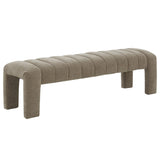 Safavieh Bellisima Channel Tufted Bench Brown SFV5127G