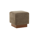 Safavieh Natalya Square Ottoman Dark Brown / Walnut SFV5128C