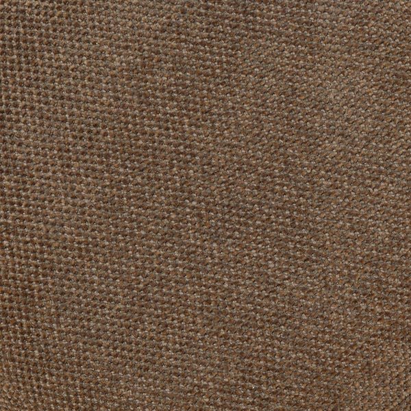 Safavieh Cecelia Round Channel Tufted Fabric Ottoman with Walnut Wood Base for Living Room DARK BROWN / WALNUT SFV5133F