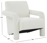 Safavieh Faylin Boucle Accent Chair Ivory SFV5134A