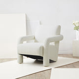 Safavieh Faylin Boucle Accent Chair Ivory SFV5134A