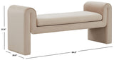 Safavieh Garth Velvet Bench Light Brown SFV5137A