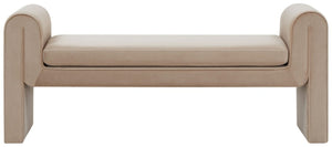 Safavieh Garth Velvet Bench Light Brown SFV5137A