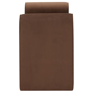 Safavieh GARTH Velvet Bench - Luxurious Upholstered Seating with Solid Pinewood Frame for Stylish Spaces Dark Brown SFV5137B