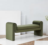 Safavieh Garth Velvet Bench Forest Green SFV5137C