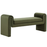 Safavieh Garth Velvet Bench Forest Green SFV5137C