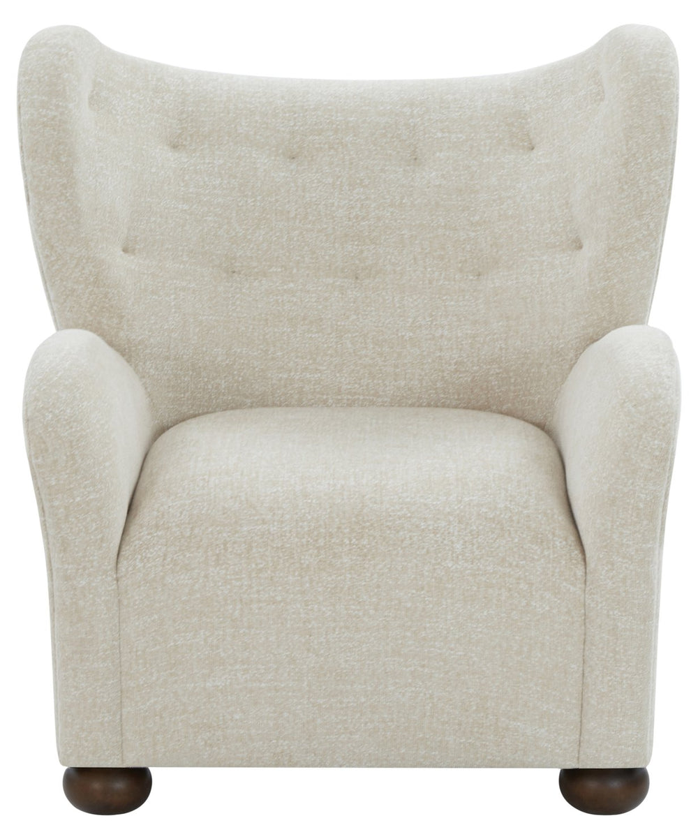 Galloway Wingback Teddy Accent Chair — Plush Supportive Foam, Solid Wood Frame, Cozy Reading Seat