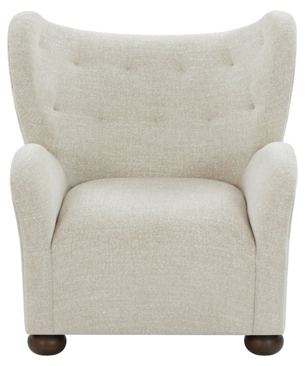 Galloway Wingback Teddy Accent Chair — Plush Supportive Foam, Solid Wood Frame, Cozy Reading Seat