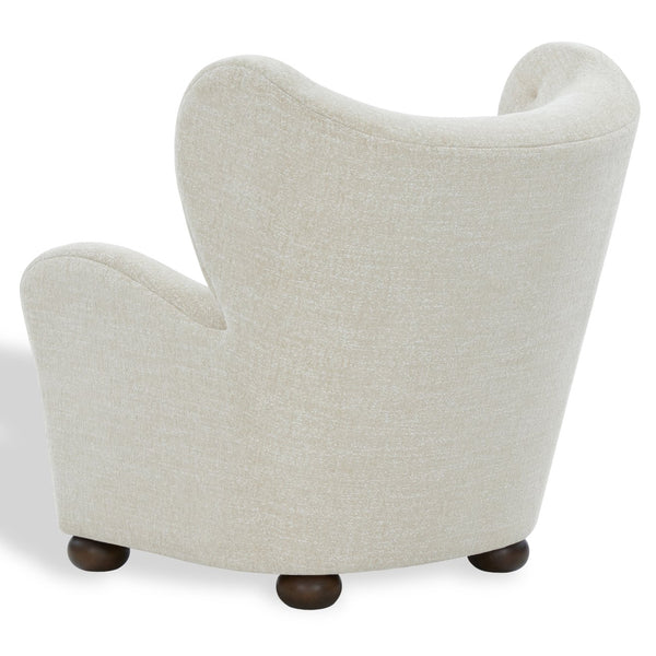 Galloway Wingback Teddy Accent Chair — Plush Supportive Foam, Solid Wood Frame, Cozy Reading Seat