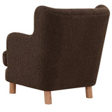 Safavieh Rainier Wingback Accent Chair Dark Brown / Natural SFV5140A