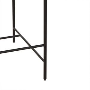 Safavieh Macibella Channel Tufted Boucle Counter Stool Black SFV5142A