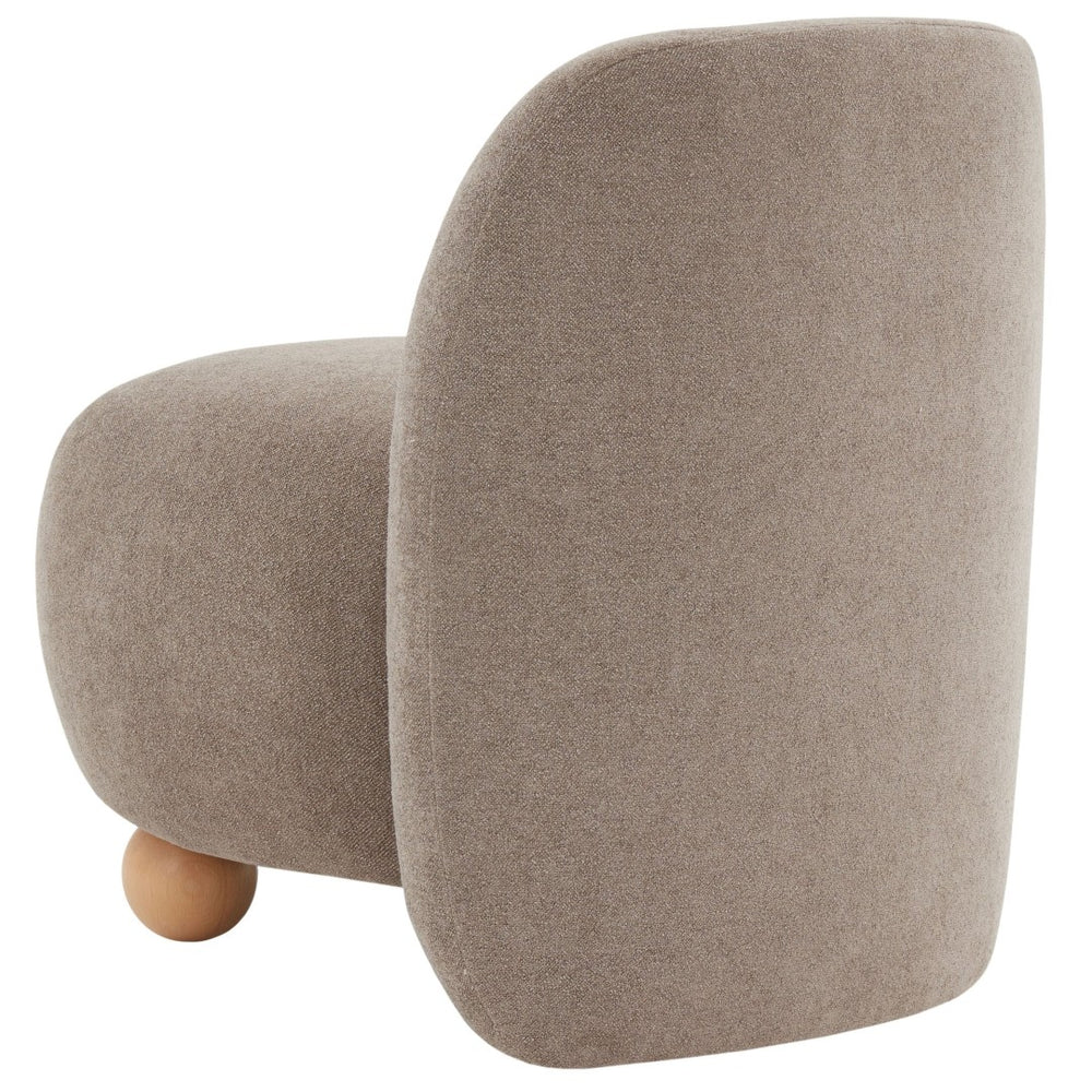 Safavieh KALIA Boucle Accent Chair - Vintage Charm with Cozy Upholstery, Perfect for Living Spaces and Nooks Brown / Natural SFV5145A