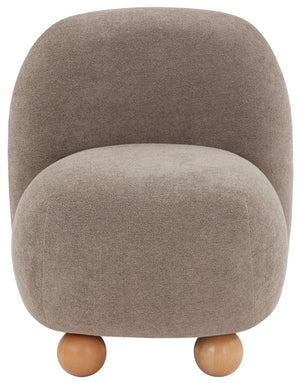 Safavieh Kalia Boucle Bun Foot Accent Chair Brown / Natural SFV5145A