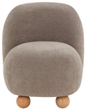 Kalia Boucle Bun Foot Accent Chair