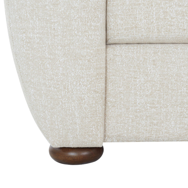 Safavieh Freddy Barrel Back Accent Chair Rubberwood Frame Fabric Upholstered Living Room Seat SFV5151A