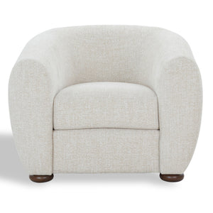 Safavieh Freddy Barrel Back Accent Chair Rubberwood Frame Fabric Upholstered Living Room Seat SFV5151A
