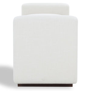 Safavieh Joanndria Fabric Upholstered Bench with Walnut Wood Legs for Bedroom or Entryway WHITE / WALNUT SFV5154A