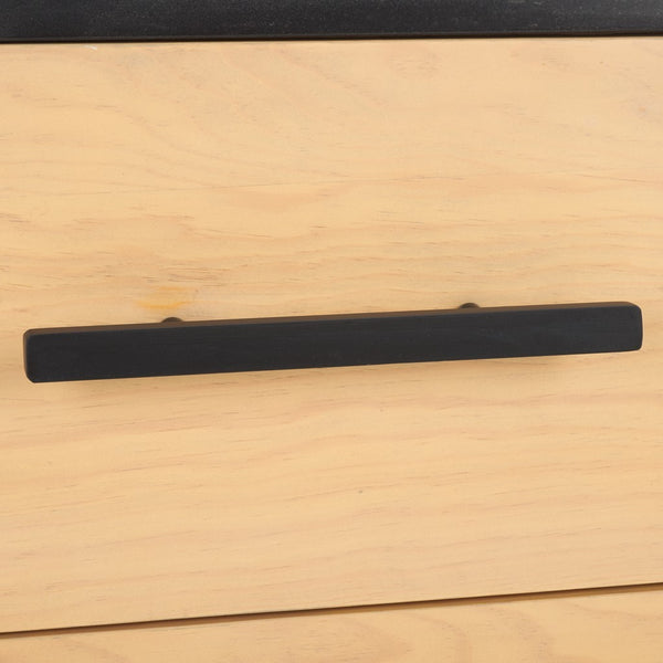 Safavieh Abbianna Black Marble Top Nightstand Natural / Black SFV5537A