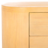 Safavieh Lauryn Wood Oval Dresser Natural / Black SFV5539A