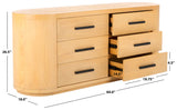 Safavieh Lauryn Wood Oval Dresser Natural / Black SFV5539A