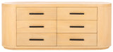 Safavieh Lauryn Wood Oval Dresser Natural / Black SFV5539A