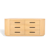 Safavieh Lauryn Wood Oval Dresser Natural / Black SFV5539A