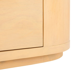 Safavieh Lauryn Wood Oval Dresser Natural / Black SFV5539A