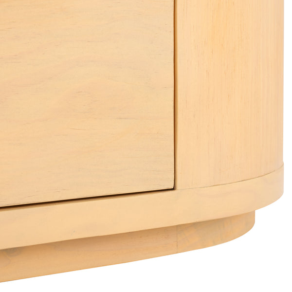 Safavieh Lauryn Wood Oval Dresser Natural / Black SFV5539A