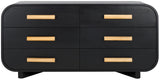 Safavieh Peterson Wood Dresser Black / Natural SFV5541A