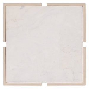 Safavieh Alanabella Marble & Wood Square Accent Table – Elegant White Marble & Blonde Oak Finish For Any Room Sand ,White Marble ,Wood Sfv5551a