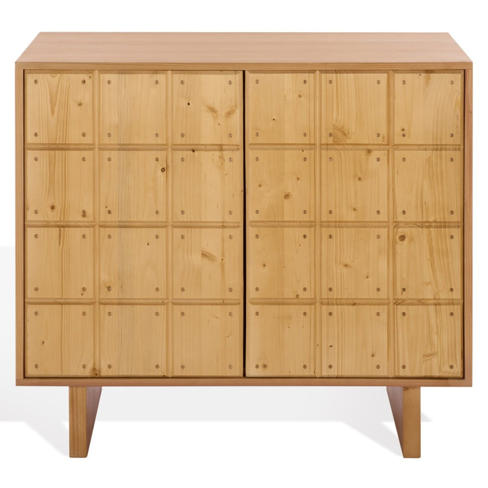 Safavieh NOVELLI Wood Chest - Elegant Storage Solution with Timeless Design for Modern Home Aesthetics Natural SFV5555B