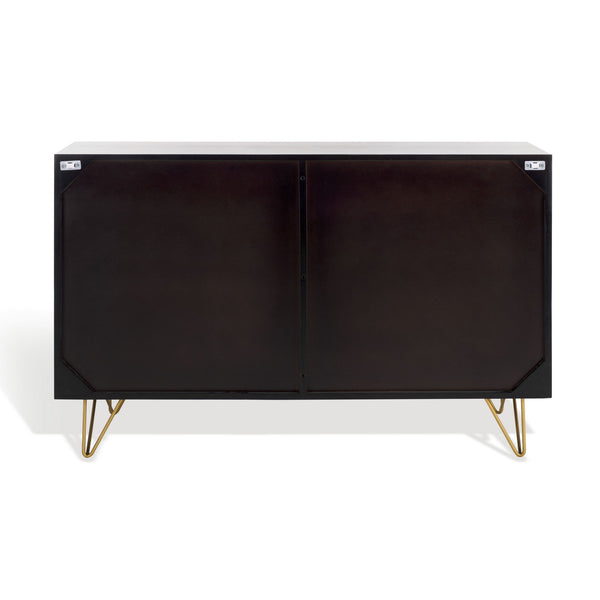 Safavieh Marigold 6 Drawer Dresser Black / Gold SFV5710B