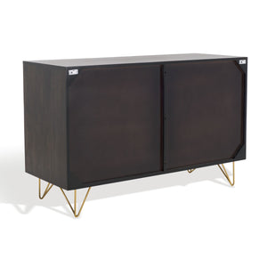 Safavieh Marigold 6 Drawer Dresser Black / Gold SFV5710B