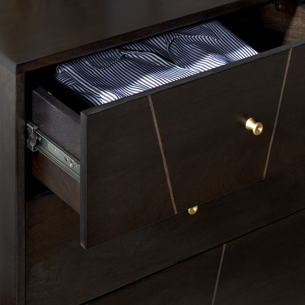 Safavieh Marigold 6 Drawer Dresser Black / Gold SFV5710B