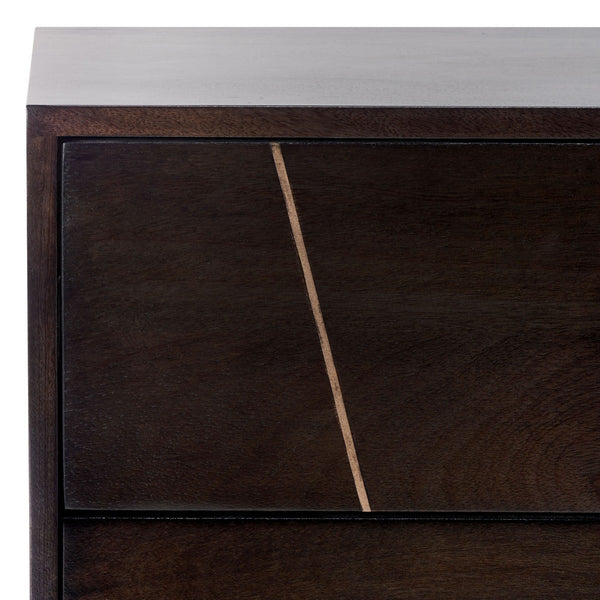 Safavieh Marigold 6 Drawer Dresser Black / Gold SFV5710B