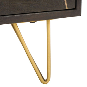 Safavieh Marigold 6 Drawer Dresser Black / Gold SFV5710B