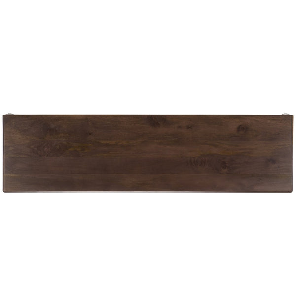 Safavieh RINALDI Minimalist 4-Door Wood Sideboard in Dark Walnut - Versatile Buffet & Media Console Storage SFV5746A