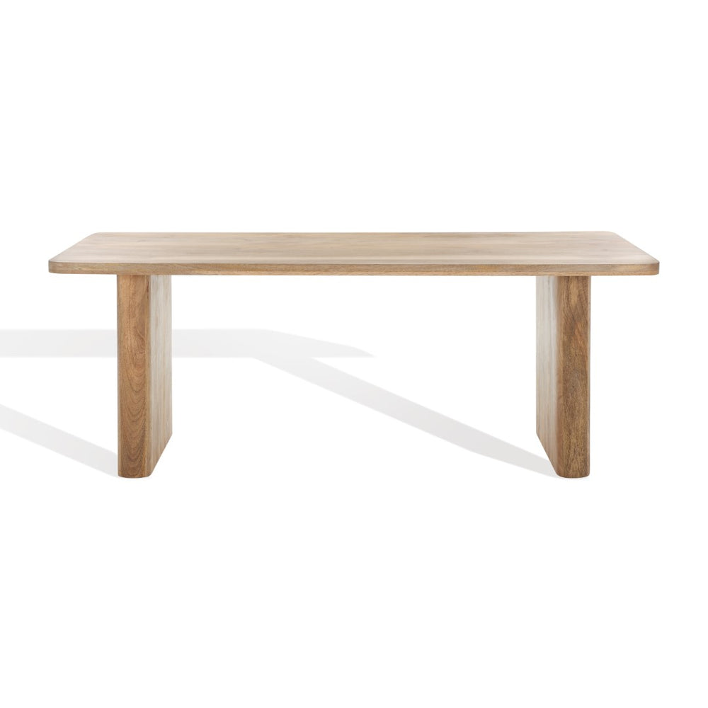Safavieh Hewlett Wood 80" Dining Table Natural Wood SFV5749A