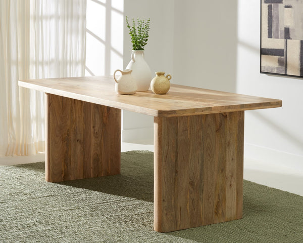 Safavieh Hewlett Wood 80" Dining Table Natural Wood SFV5749A