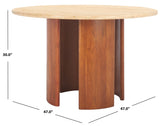 Safavieh Trinsly Travertine Top Dining Table Natural / Travertine SFV5752A