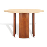 Safavieh Trinsly Travertine Top Dining Table Natural / Travertine SFV5752A