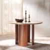 Safavieh Trinsly Travertine Top Dining Table Natural / Travertine SFV5752A