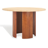 Safavieh Trinsly Travertine Top Dining Table Natural / Travertine SFV5752A