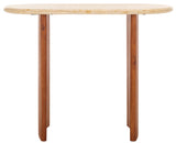 Safavieh Trinsly Travertine Top Console Table Natural / Travertine SFV5753A