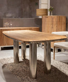 Safavieh Osborn Metal Dining Table Natural / Silver SFV5755A